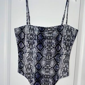 SHEIN snake print body suit